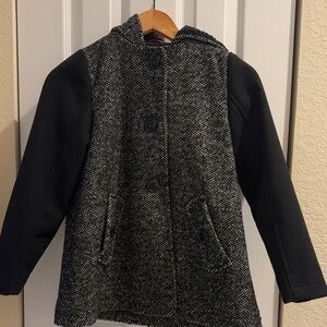 MICHAEL Michael Kors Kids Black and Gray Pea Coat